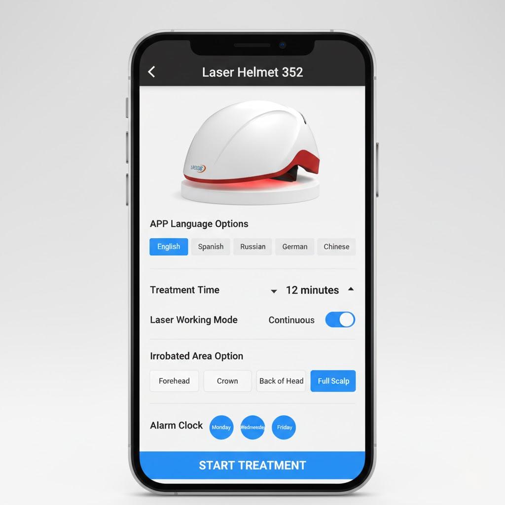 Lascure Laser Helmet 352 APP Control